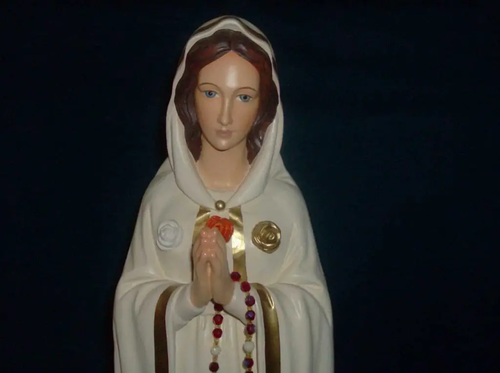 Virgen Rosa Mística Historia Oración Rosario Y Más