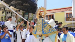 vestido de la virgen de juquila azul