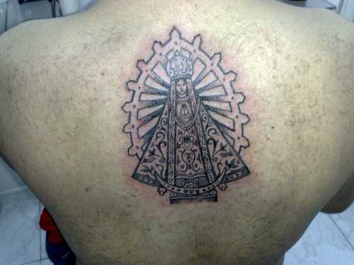 Virgen de Luján en tatuaje