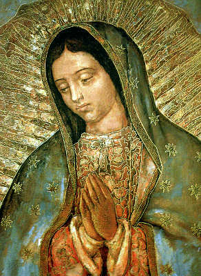 oración a la virgen de Guadalupe en su día