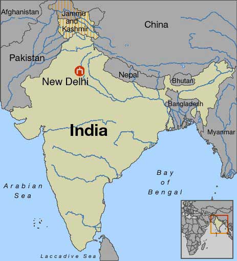 mapa india